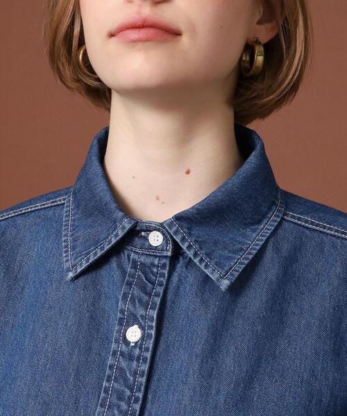 「DRESSTERIOR」 長袖シャツ 34 ブルー レディース_画像7
