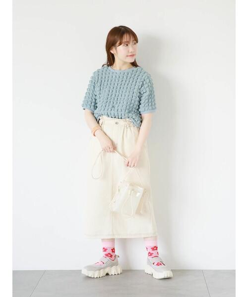 「ehka sopo」 カーディガン F オフホワイト レディース_画像5