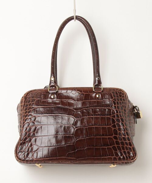J&M DAVIDSON レザー トートバッグ ダークブラウン J&M Davidson（J＆Mデヴィッドソン） 」 トートバッグ - ブラウン