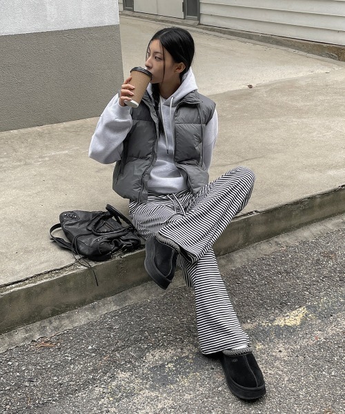 「BLACKUP」 イージーパンツ ONESIZE ブラウン レディース_画像2