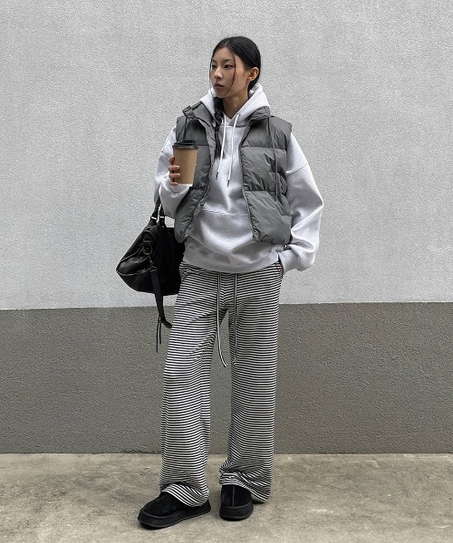 「BLACKUP」 イージーパンツ ONESIZE ブラウン レディース_画像6