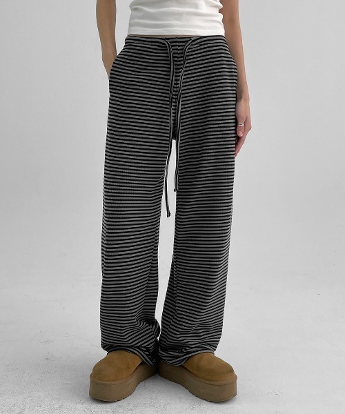 「BLACKUP」 イージーパンツ ONESIZE ブラウン レディース_画像7