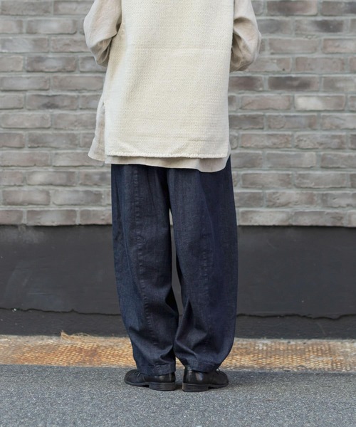 「かぐれ」 デニムパンツ FREE インディゴブルー レディース_画像5