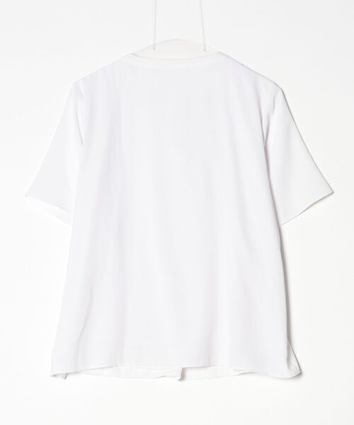 「RHYME」 半袖ブラウス X-LARGE ホワイト レディース_画像2