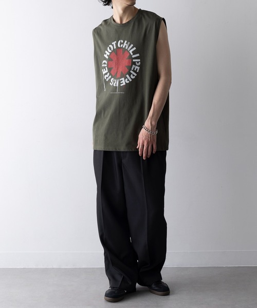 「ROCK-OFF」 ノースリーブトップス X-LARGE グリーン メンズ_画像8
