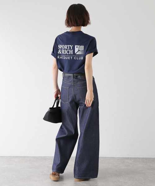 SPORTY&RICH tシャツ 半袖 SPORTY＆RICH/スポーティアンドリッチ Promo