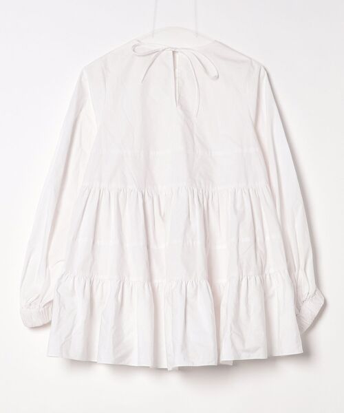 yori ティアードブラウス38 美品 ￼ Yori ティアードブラウス FREE ホワイト レディース : ZOZOTOWN Yahoo