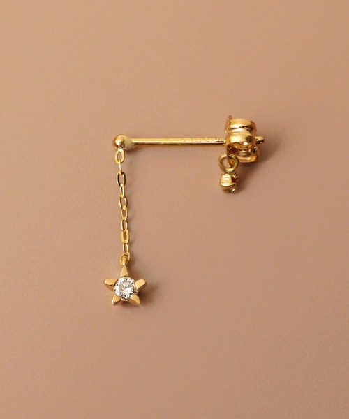 little emblem ピアス 星型ダイヤ揺れピアス レディース : ZOZOTOWN 