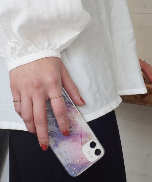 Port（ポート） スマホケース ニュアンス マーブル 水彩画風 iPhone