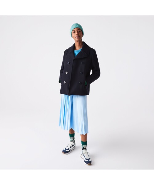 LACOSTE★ジャージープリーツスカート LACOSTE スカート ジャージプリーツロングスカート : ZOZOTOWN