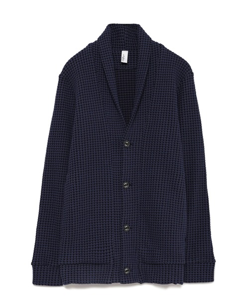 新品SEAGREENカーディガン SEAGREEN（シーグリーン） カーディガン BIG WAFFLE CARDIGAN メンズ
