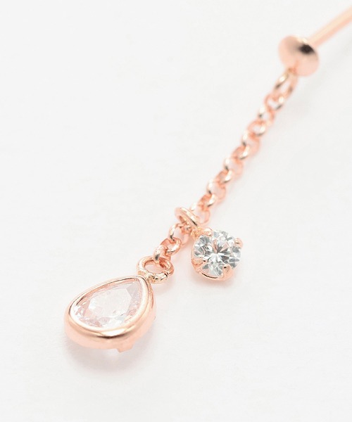 新品未使用✡　エステール　新品未使用10Ｋ　ダイヤピアス ESTELLE（エステール） ピアス K10 ホワイトゴールド ダイヤモンド