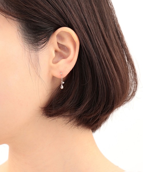 ESTELLE（エステール） ピアス K10 ピンクゴールド キュービック