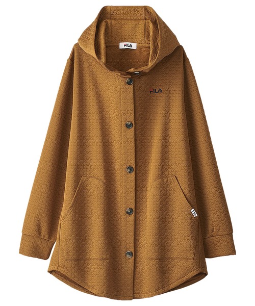 FILA（フィラ） ジャケット ブルゾン 千鳥柄キルトフードジャケット