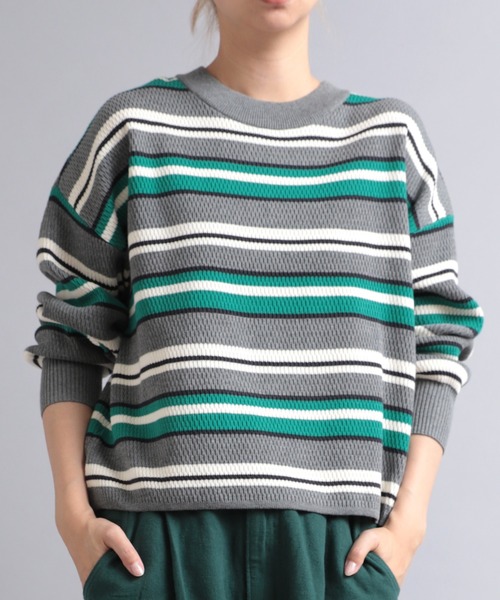RNA-N（アールエヌエーエヌ） ニット セーター K2599 マルチボーダー