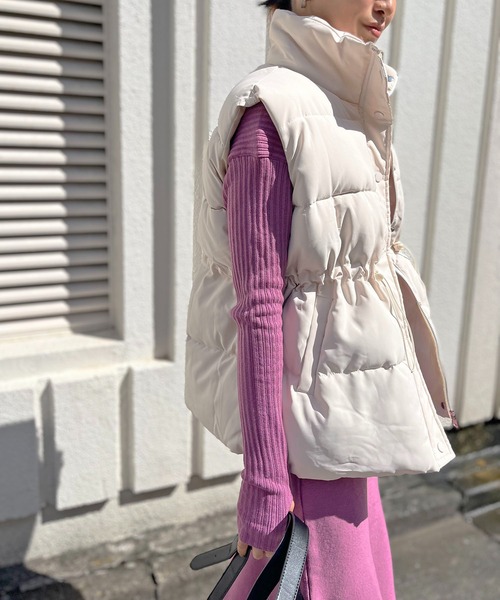 Jewelobe（ジュエローブ） ダウンベスト ベスト ウエストマーク中綿