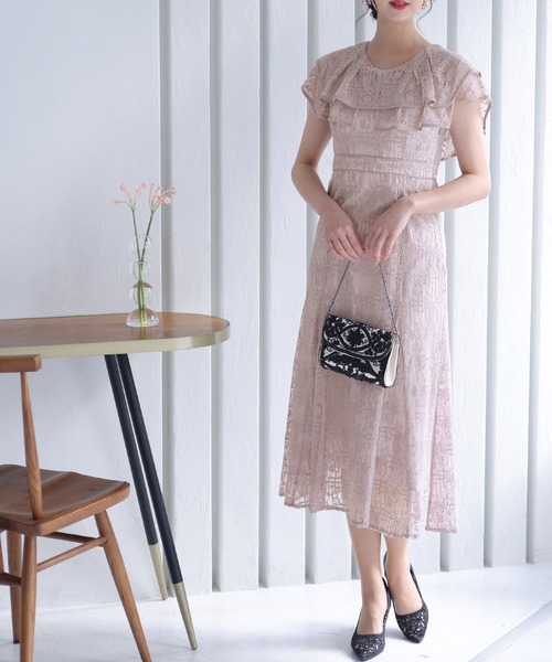 PourVous（プールヴー） ドレス ノースリーブ＆ミモレ丈 パーティー