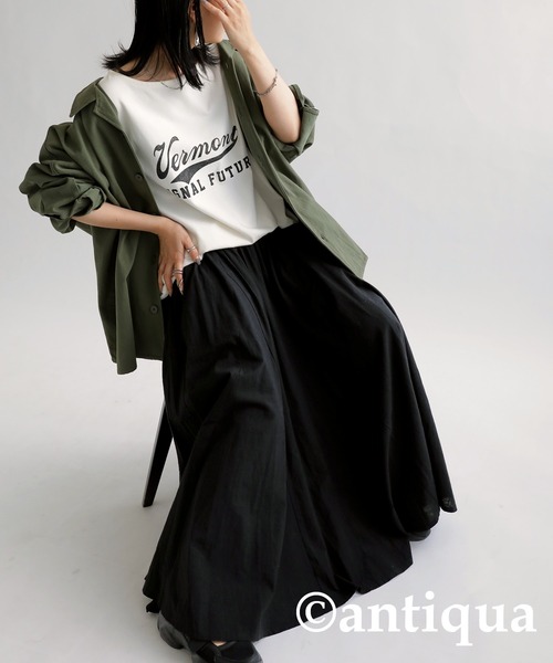antiqua スカート ボリュームリネンスカート : ZOZOTOWN Yahoo
