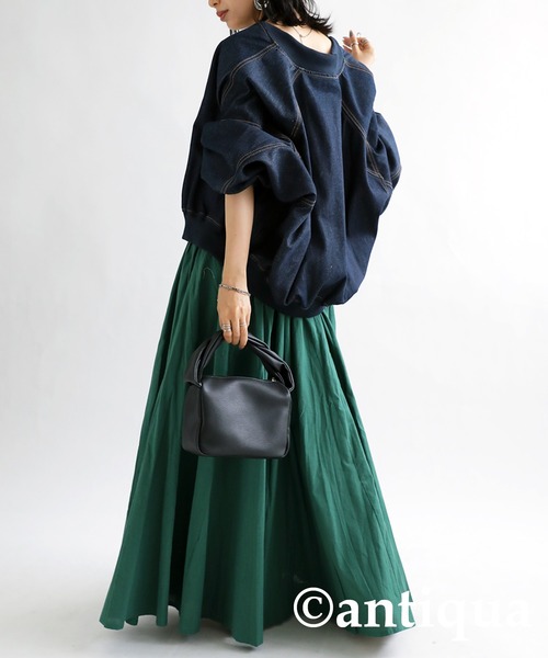 最終値下げ★ARGUE★美品★リネンスカート★アーギュ antiqua（アンティカ） スカート ボリュームリネンスカート : ZOZOTOWN