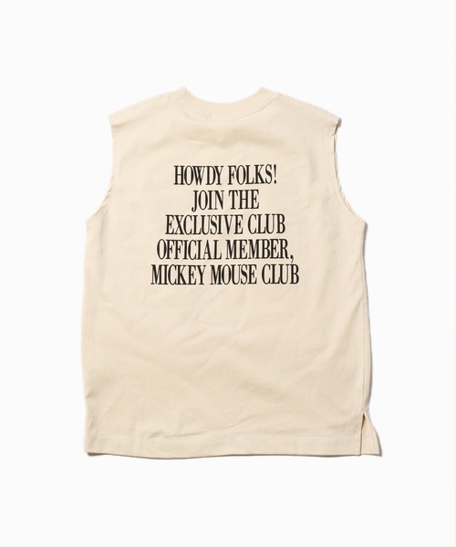 タンクトップ ノースリーブ +81BRANCA/ハチイチブランカ Mickey tank タンクトップ ノースリーブ フロッキープリント レディース 81BRANCA タンクトップ ノースリーブ +81BRANCA/ハチイチ