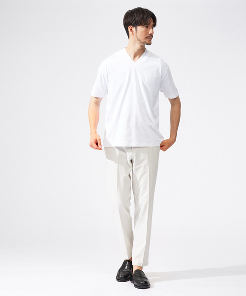 アバハウス（ABAHOUSE）/【マルチストレッチ】ストライプ サッカー スラックス ABAHOUSE（アバハウス） スラックス 「マルチストレッチ」ストライプ