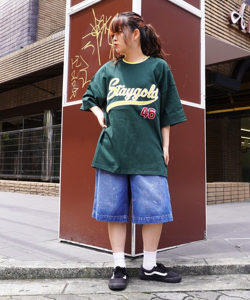 STAY GOLD（ステイゴールド） tシャツ 「STAYGOLD」スタジアムロゴ