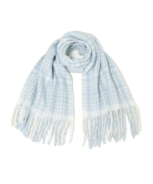 SHIPS any ストール マフラー PANKAJ:「手洗い可能」ウール ミックス