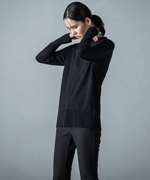 ニット セーター 「ECO　LUX」ニットプルオーバー「手洗い可能」 レディース la.f ニット セーター 「ECO LUX」ニットプルオーバー