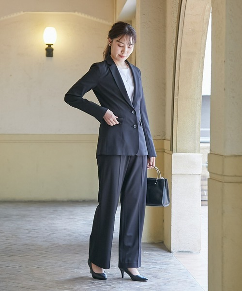 セットアップ スーツ ジャケット パンツ レディース 長袖 スリム 楽天市場】スーツ レディース ビジネス 春秋 長袖 ジャケット
