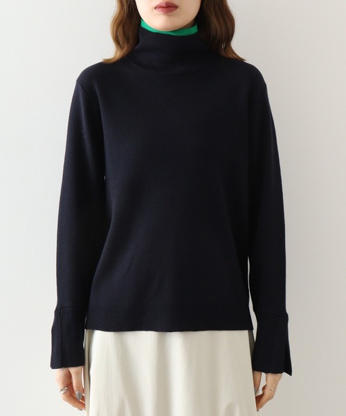 ニット セーター EGLANTINE　バイカラーハイネックニット レディース EGLANTINE ニット セーター EGLANTINE バイカラーハイネック