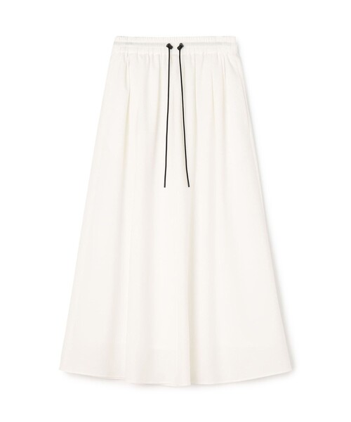 36 トゥモローランド　シアーサッカーギャザーロングスカート　マカフィー MACPHEE（マカフィー） スカート シアーサッカーギャザーロング