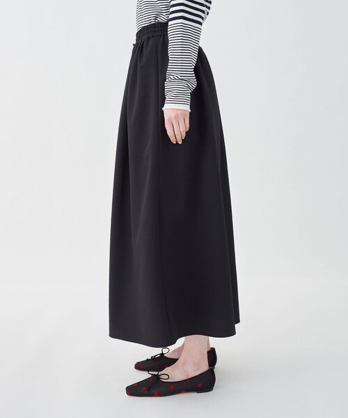 MACPHEE（マカフィー） スカート シアーサッカーギャザーロング