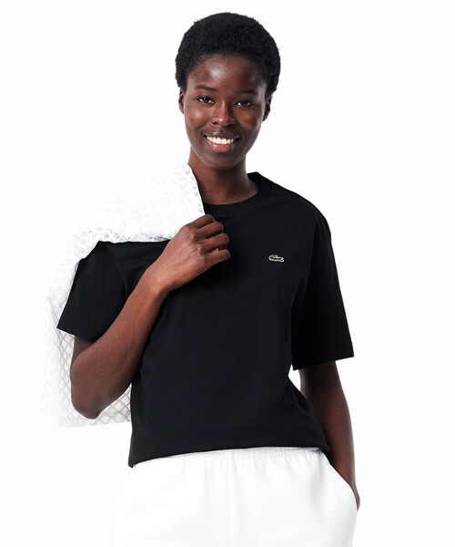 LACOSTE tシャツ ハイクオリティ ピマコットン仕立て ワン