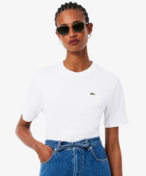 tシャツ ハイクオリティ ピマコットン仕立て ワンポイントソフトタッチ半袖Tシャツ レディース