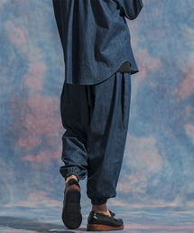 人気沸騰ブラドン Jih リネン混デニムワイドバルーン mp12049- ジーンズ Nunc パンツ