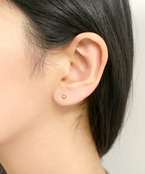 【保証書付】ヴァンドーム青山•ピアス•K10 イエローゴールド•美品 va vendome aoyama ピアス K10 イエローゴールド ボールピアス(小