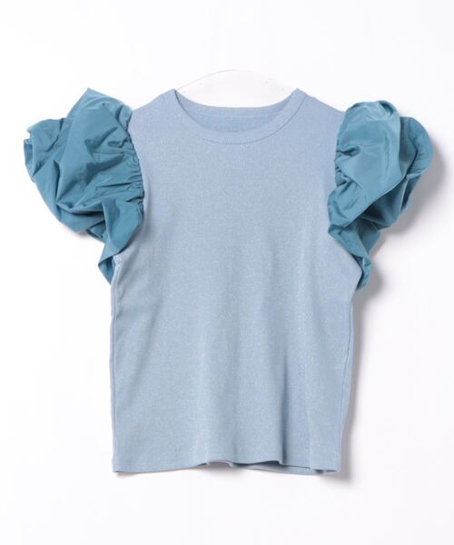 Re.Verofonna tシャツ クラウドスリーブラメリブプルオーバー