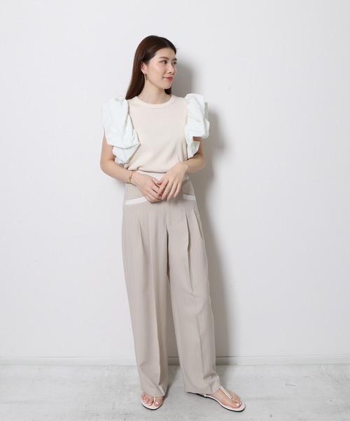 美品Re.Verofonna Tシャツ クラウドスリーブラメリブプルオーバーM Re.Verofonna tシャツ クラウドスリーブラメリブプルオーバー