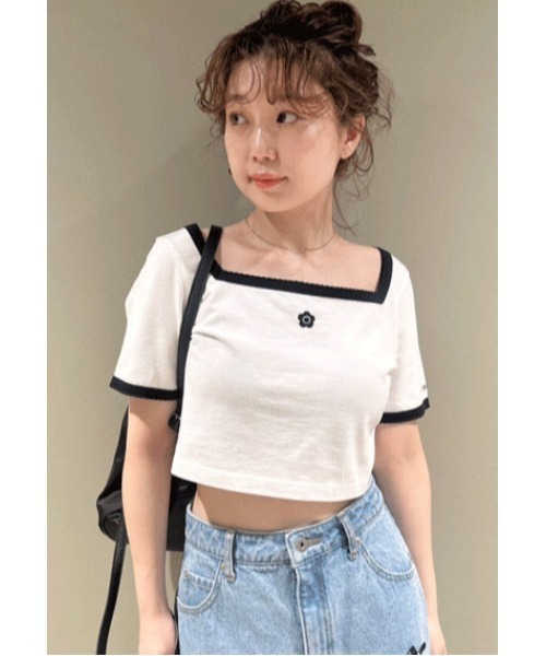 LILY BROWN tシャツ 「LILY BROWN×MARY QUANT」シェルステッチ