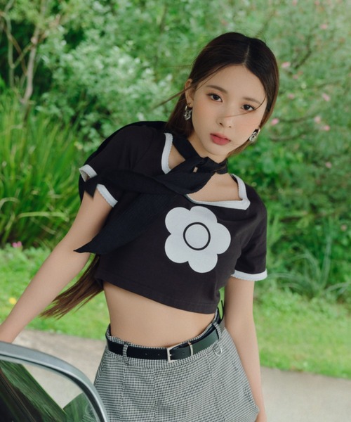LILY BROWN tシャツ 「LILY BROWN×MARY QUANT」シェルステッチ