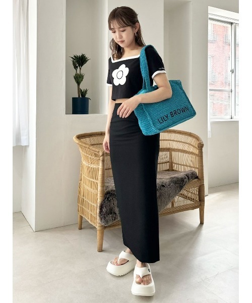 LILY BROWN tシャツ 「LILY BROWN×MARY QUANT」シェルステッチ