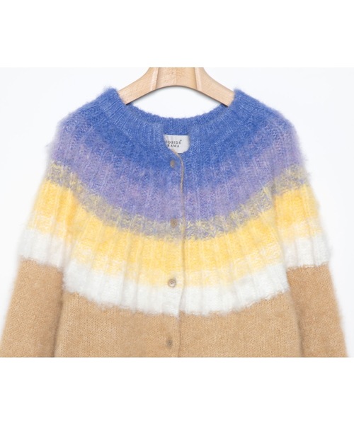 ニット セーター Petal Gradation Knit Coat レディース メンズ bedsidedrama ニット セーター Petal Gradation Knit Coat