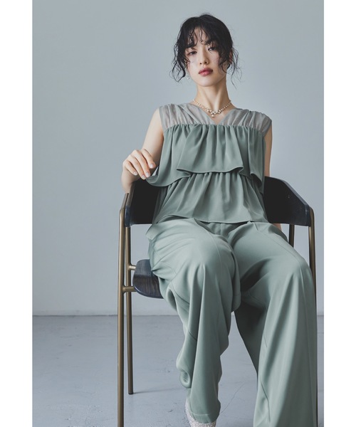 niana パンツドレス パーティードレス お買い得です！！ niana パンツドレス ダブルクロスオールインワンドレス