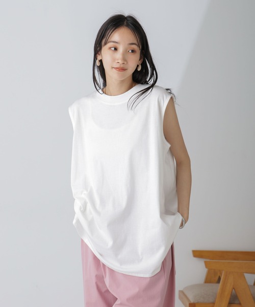 tシャツ タックショルダー ノースリーブカットソー レディース 楽天市場】【全品2BUY15%OFFクーポン】【SUMMER FAIR】M/Lサイズ