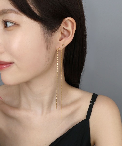 CEMO NEMO（セモネモ） ピアス ベネチアンチェーン ロングピアス 2