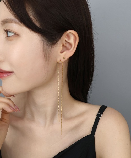 CEMO NEMO（セモネモ） ピアス ベネチアンチェーン ロングピアス 2