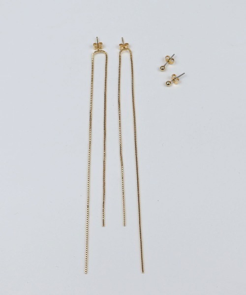 CEMO NEMO（セモネモ） ピアス ベネチアンチェーン ロングピアス 2