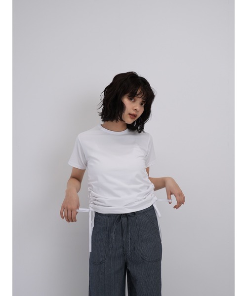 Enewd nina tシャツ 半袖 「ZOZO限定」リボン ドロー Tシャツ トップス