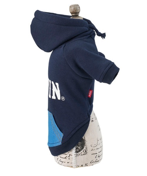 EDWIN 犬 服 EDWIN/デニムライクポケット付パーカー : ZOZOTOWN Yahoo