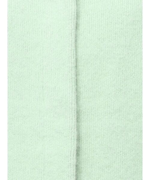 エレンディーク ラクーンミックス ダブルフェイス カーディガン グリーン ELENDEEK（エレンディーク） カーディガン CNラクーンミックスダブル